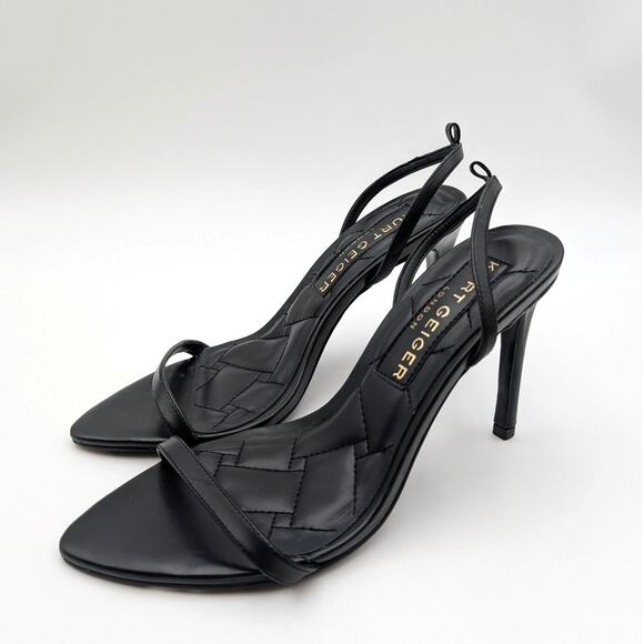 Kurt Geiger Shoreditch Stiletto Heel Sandal Women's Black Size US7.5 EU38 - Picture 1 of 11